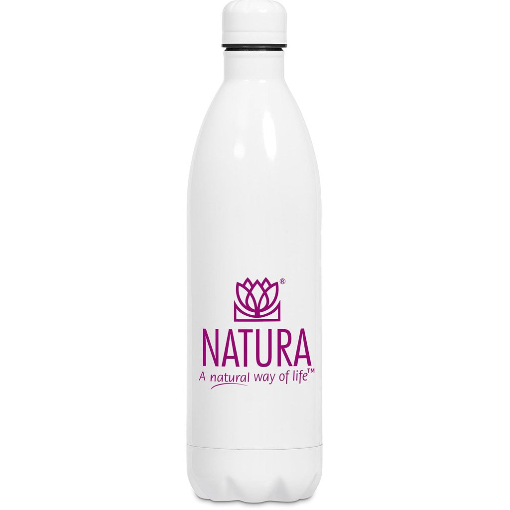 Serendipio Atlantis Stainless Steel Vacuum Water Bottle - 1 Litre SOLID WHITE