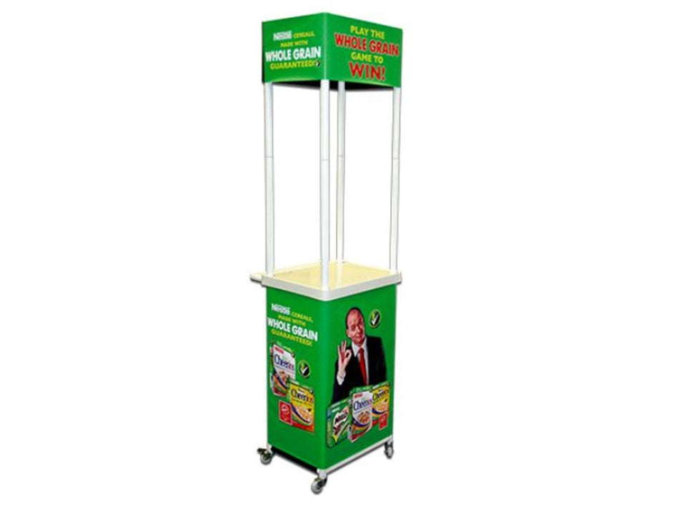 Demo Table / Trolley Trolley with Bulkhead