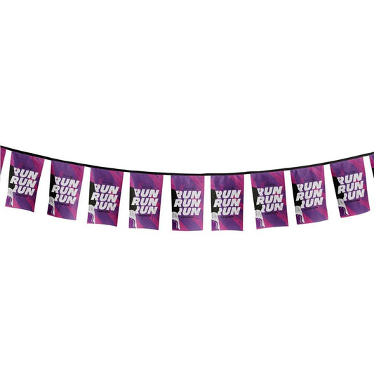 Sublimated Single-Sided 110 gms Polyester Rectangle Bunting - 10m