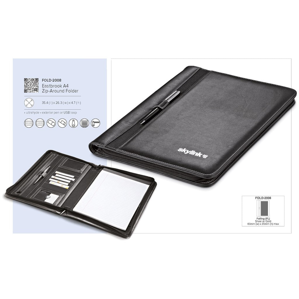 Altitude Eastbrook A4 Zip-Around Folder