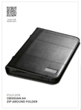 Altitude Obsidian A4 Zip-Around Folder