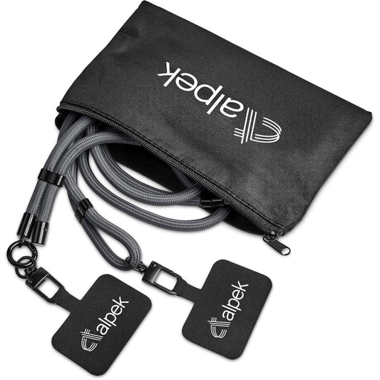 Altitude Fusion Crossbody & Wrist Phone Strap Set in Pouch GREY