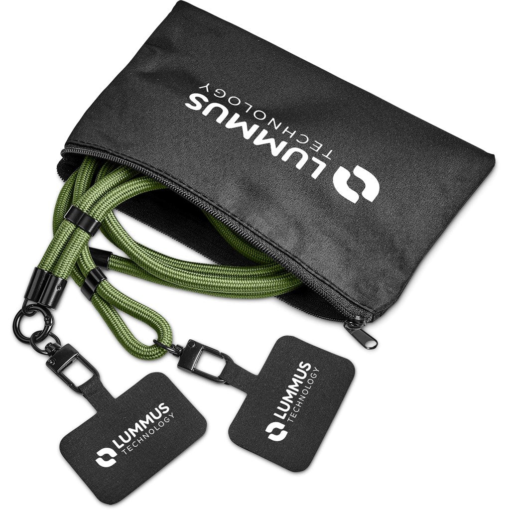 Altitude Fusion Crossbody & Wrist Phone Strap Set in Pouch MILITARY GREEN