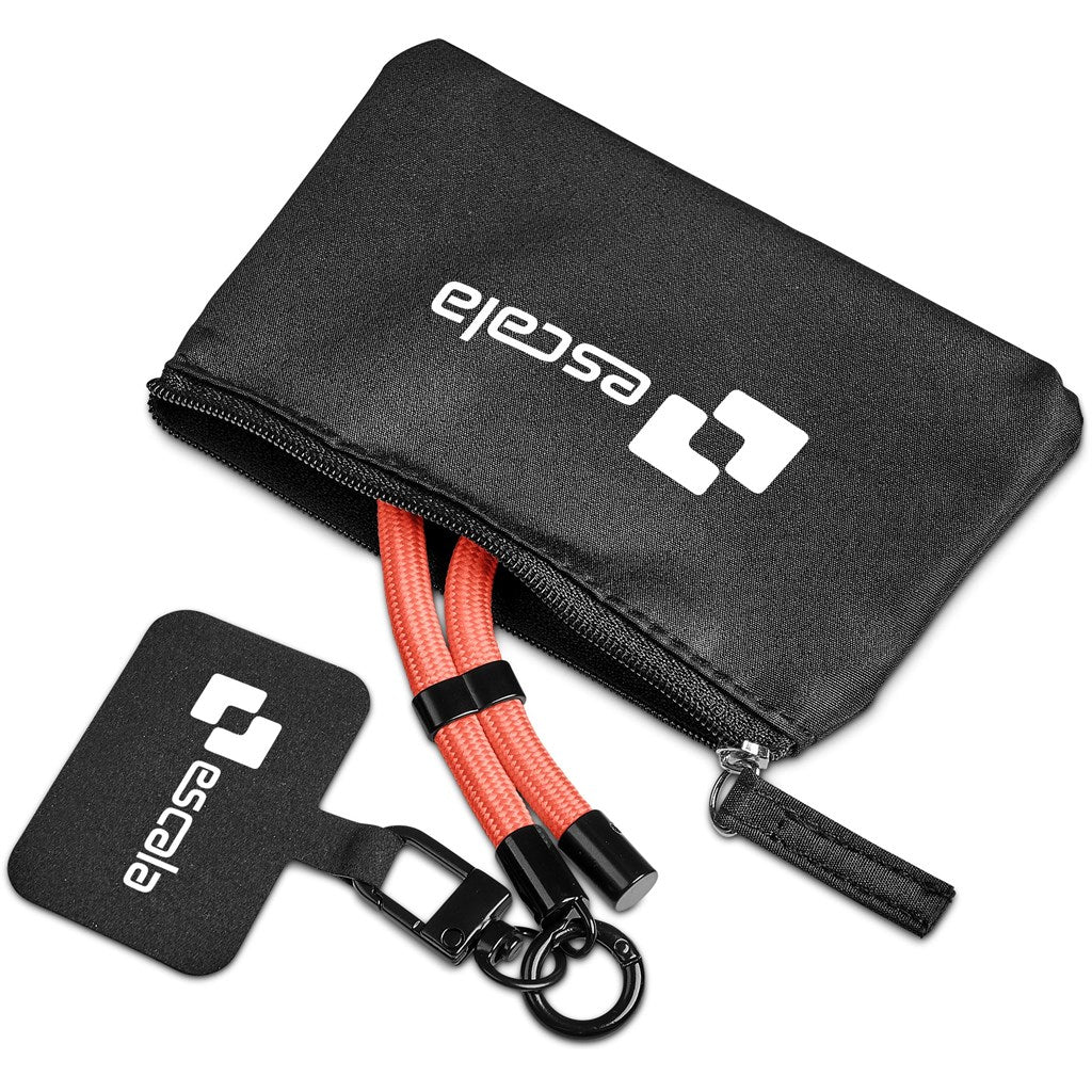 Altitude Atlier Wrist Phone Strap in Pouch CORAL
