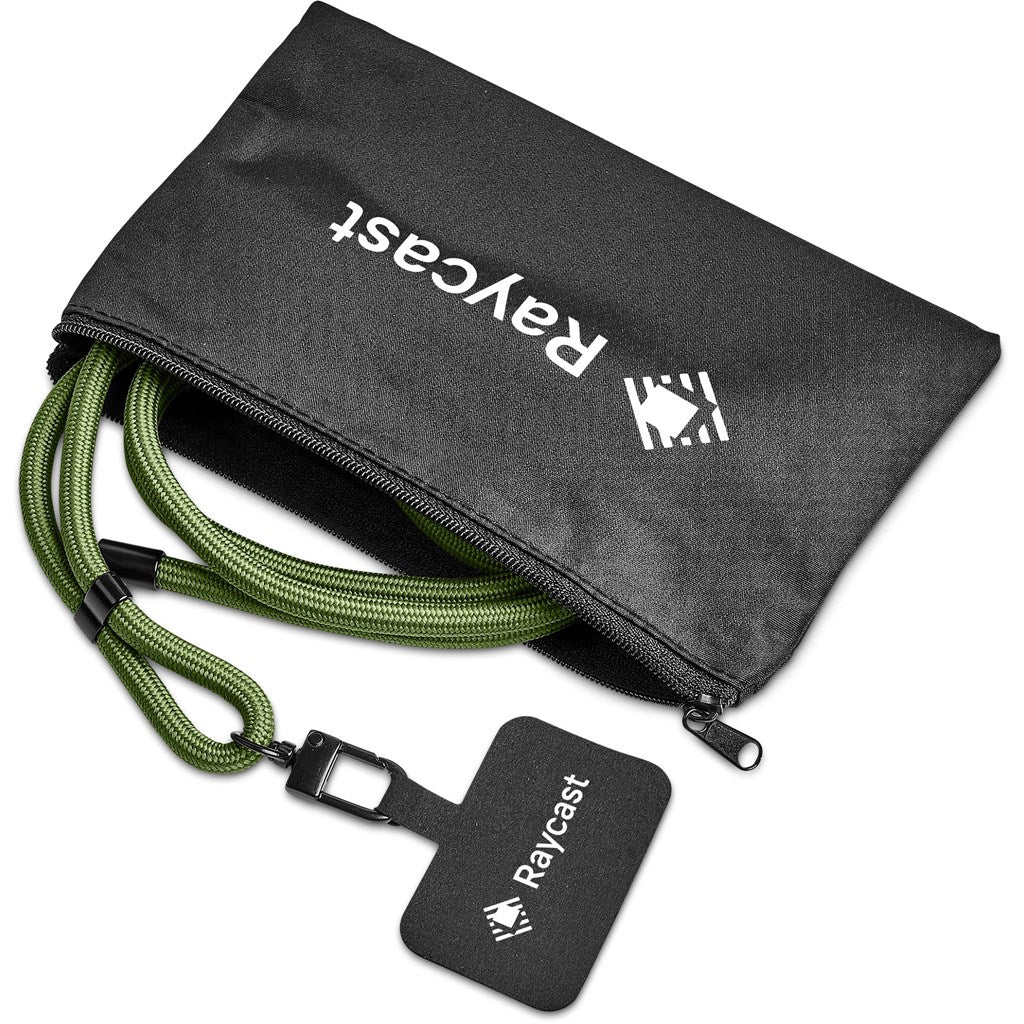 Altitude Resort Crossbody Phone Strap in Pouch MILITARY GREEN