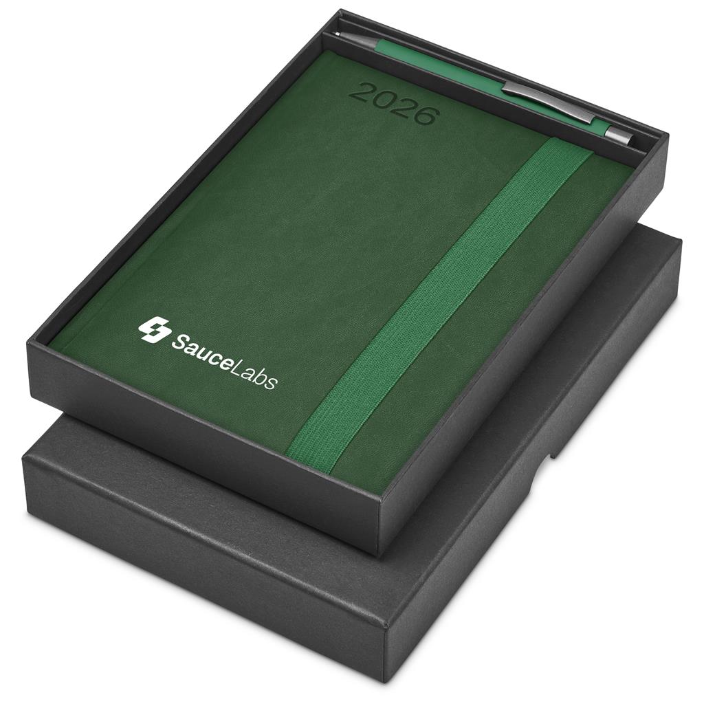 Altitude Advantage A5 2026 Diary & Omega Pen Set GREEN