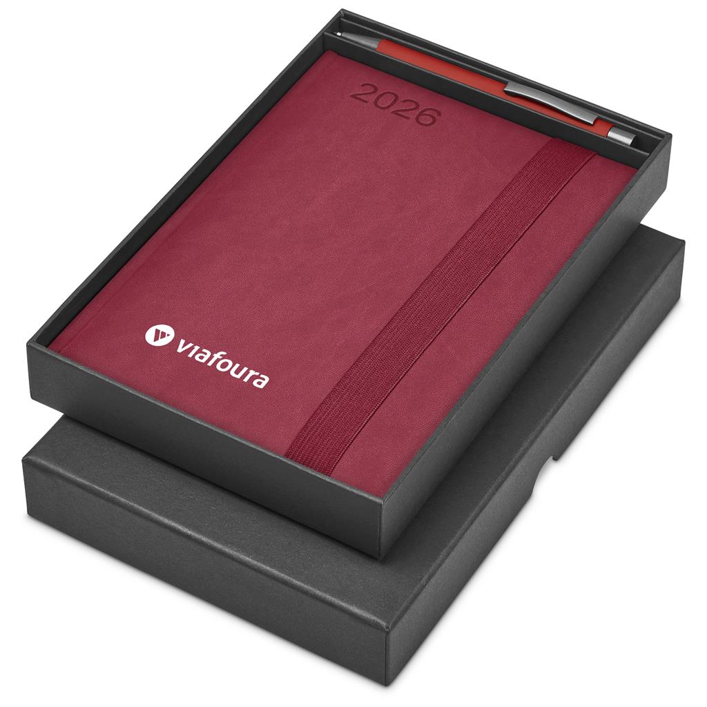 Altitude Advantage A5 2026 Diary & Omega Pen Set RED