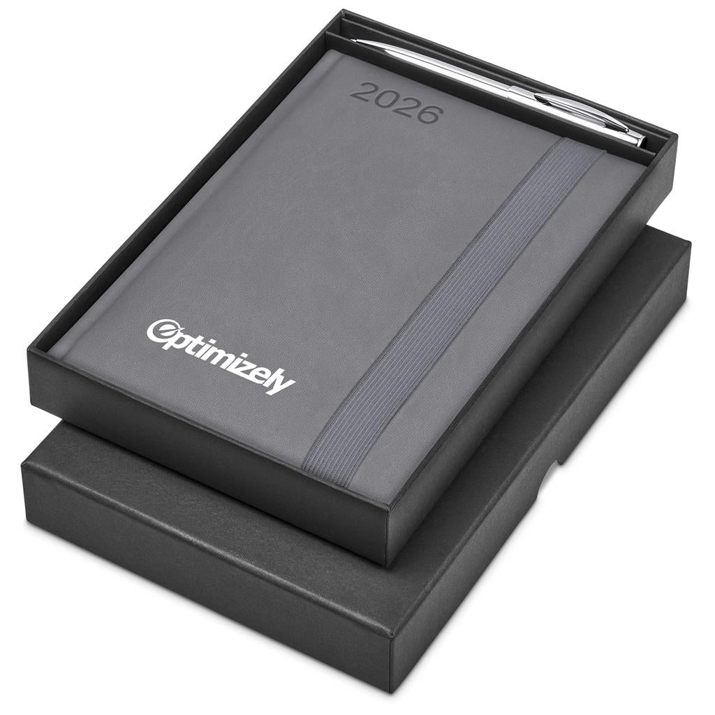 Altitude Advantage A5 2026 Diary & Cypher Pen Set GREY