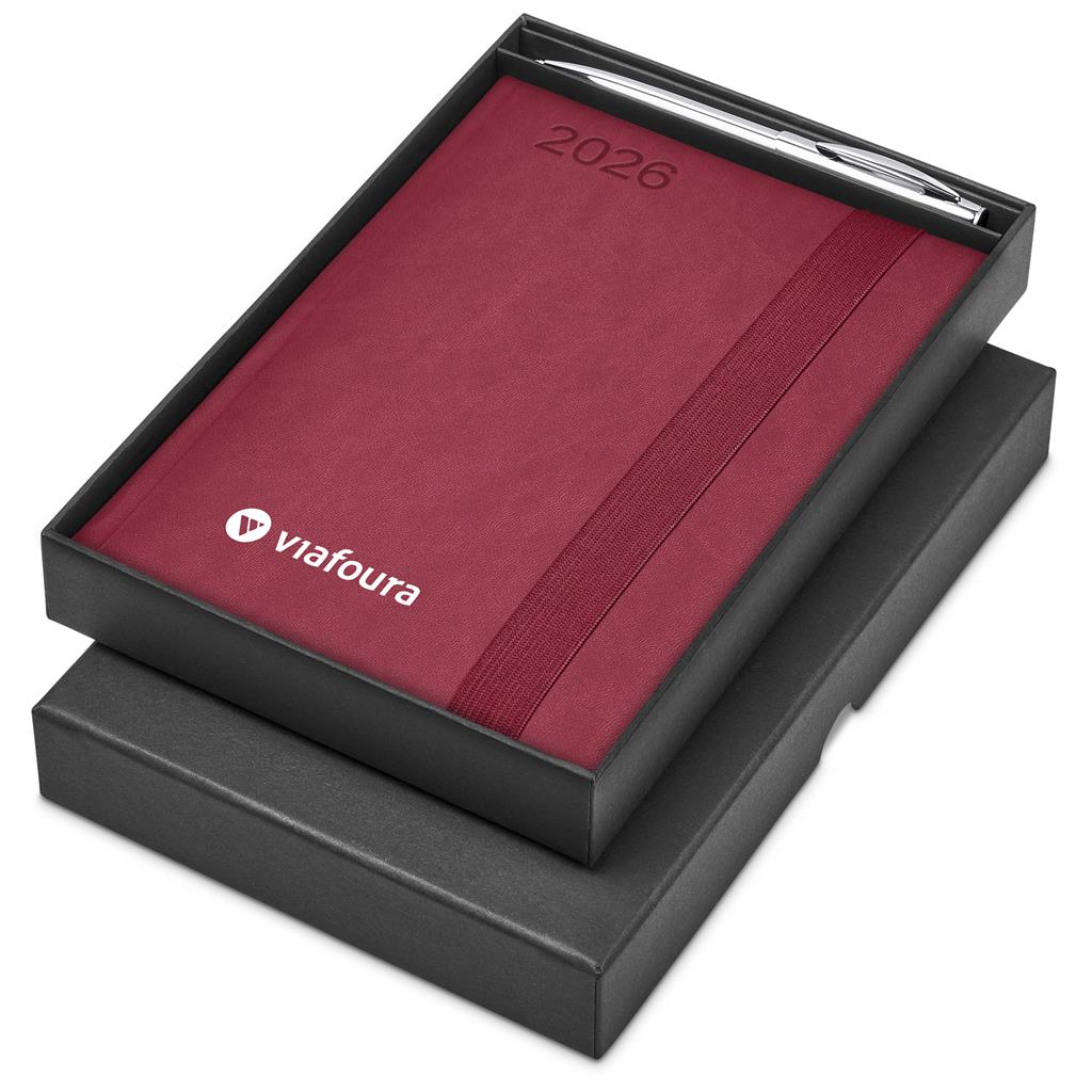 Altitude Advantage A5 2026 Diary & Cypher Pen Set RED