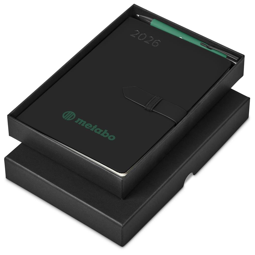 Altitude Enterprise A5 2026 Diary & Zeta Pen Set GREEN