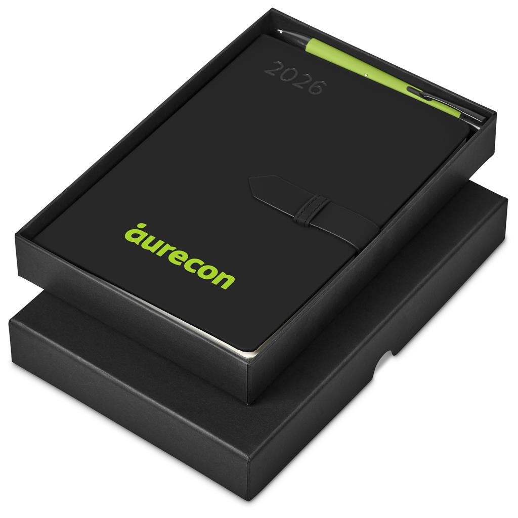 Altitude Enterprise A5 2026 Diary & Zeta Pen Set LIME