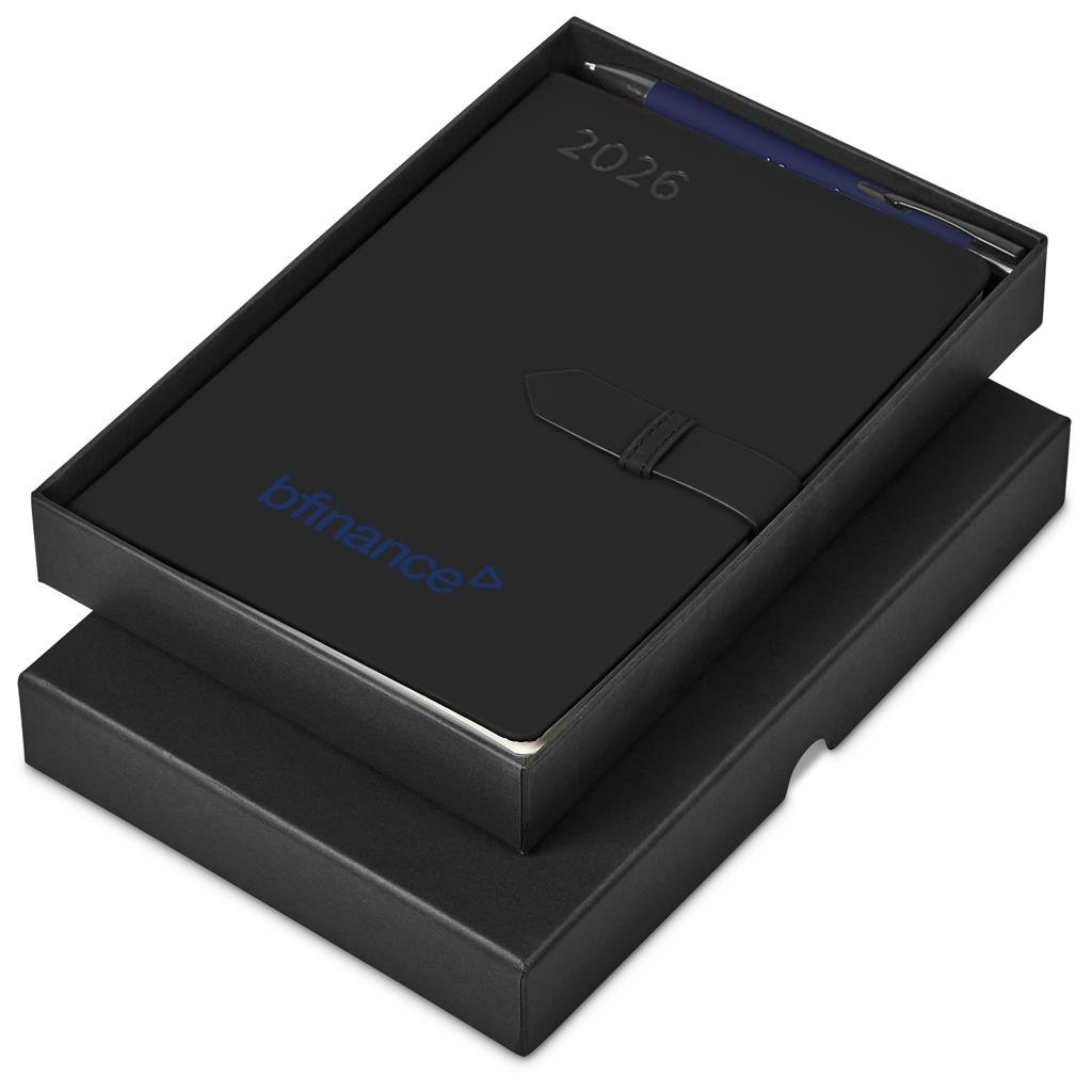 Altitude Enterprise A5 2026 Diary & Zeta Pen Set NAVY