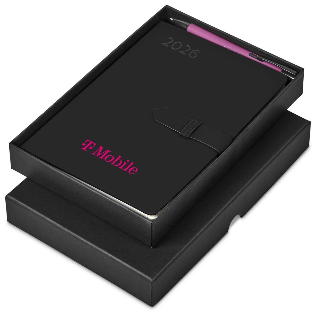 Altitude Enterprise A5 2026 Diary & Zeta Pen Set PINK