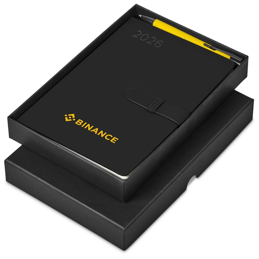 Altitude Enterprise A5 2026 Diary & Zeta Pen Set YELLOW