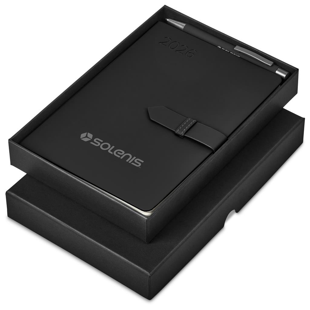 Altitude Enterprise A5 2026 Diary & Omega Pen Set BLACK
