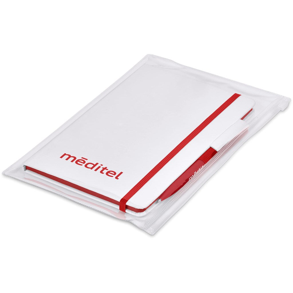 Olson Notebook & Pen Set RED