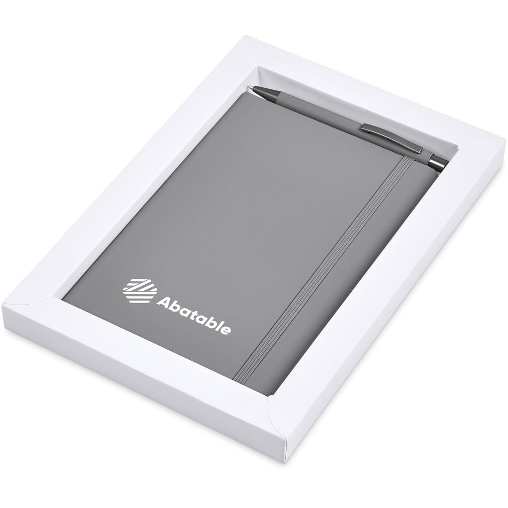 Hibiscus Notebook & Pen Set GREY