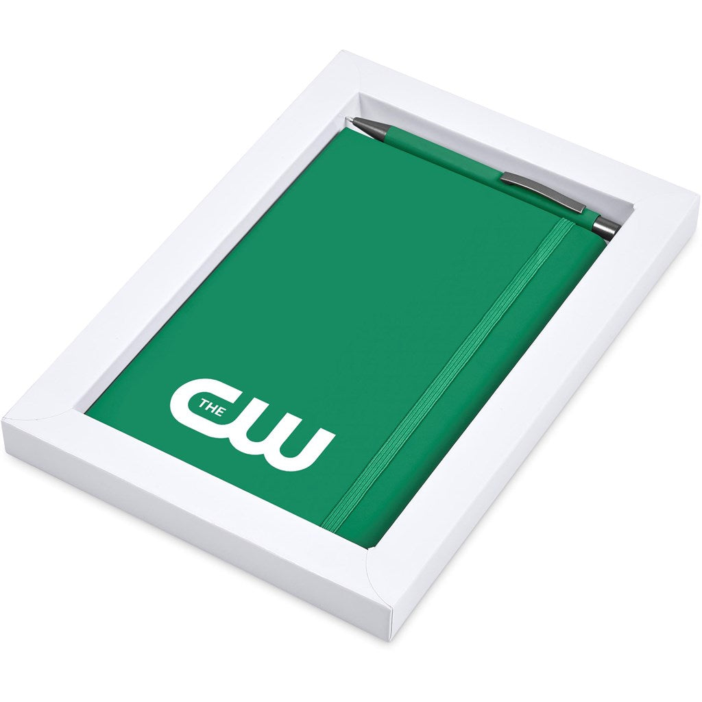 Hibiscus Notebook & Pen Set GREEN