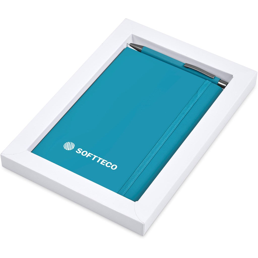 Hibiscus Notebook & Pen Set TURQUOISE