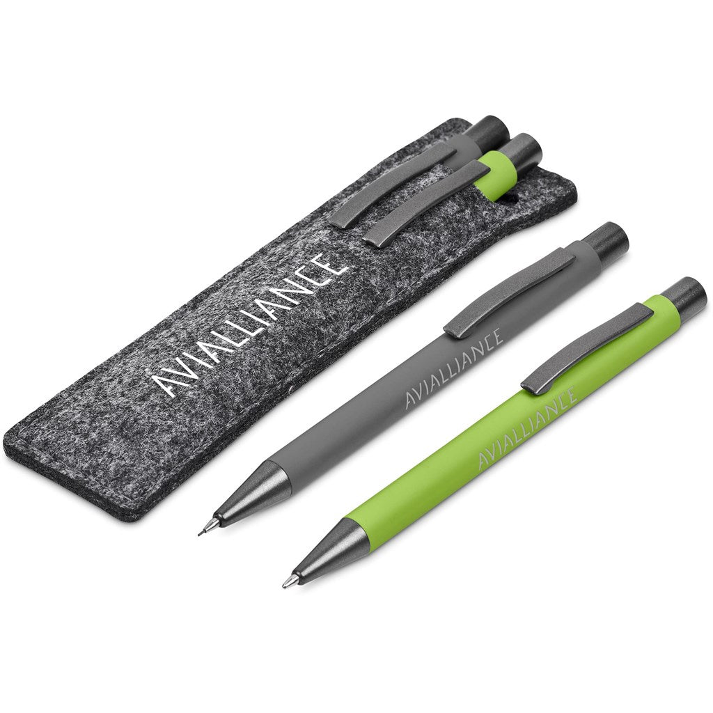 Omaha Ball Pen & Pencil Set LIME