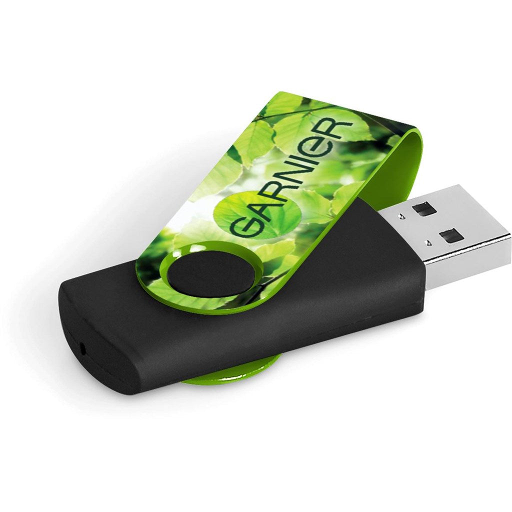 Axis Gyro Black Flash Drive - 32GB 32GB LIME
