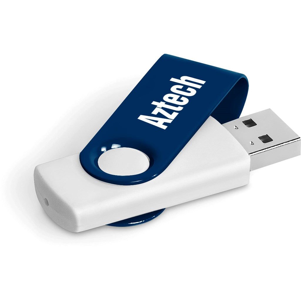 Axis Gyro White Flash Drive - 32GB 32GB NAVY