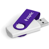 Axis Gyro White Flash Drive - 32GB 32GB PURPLE