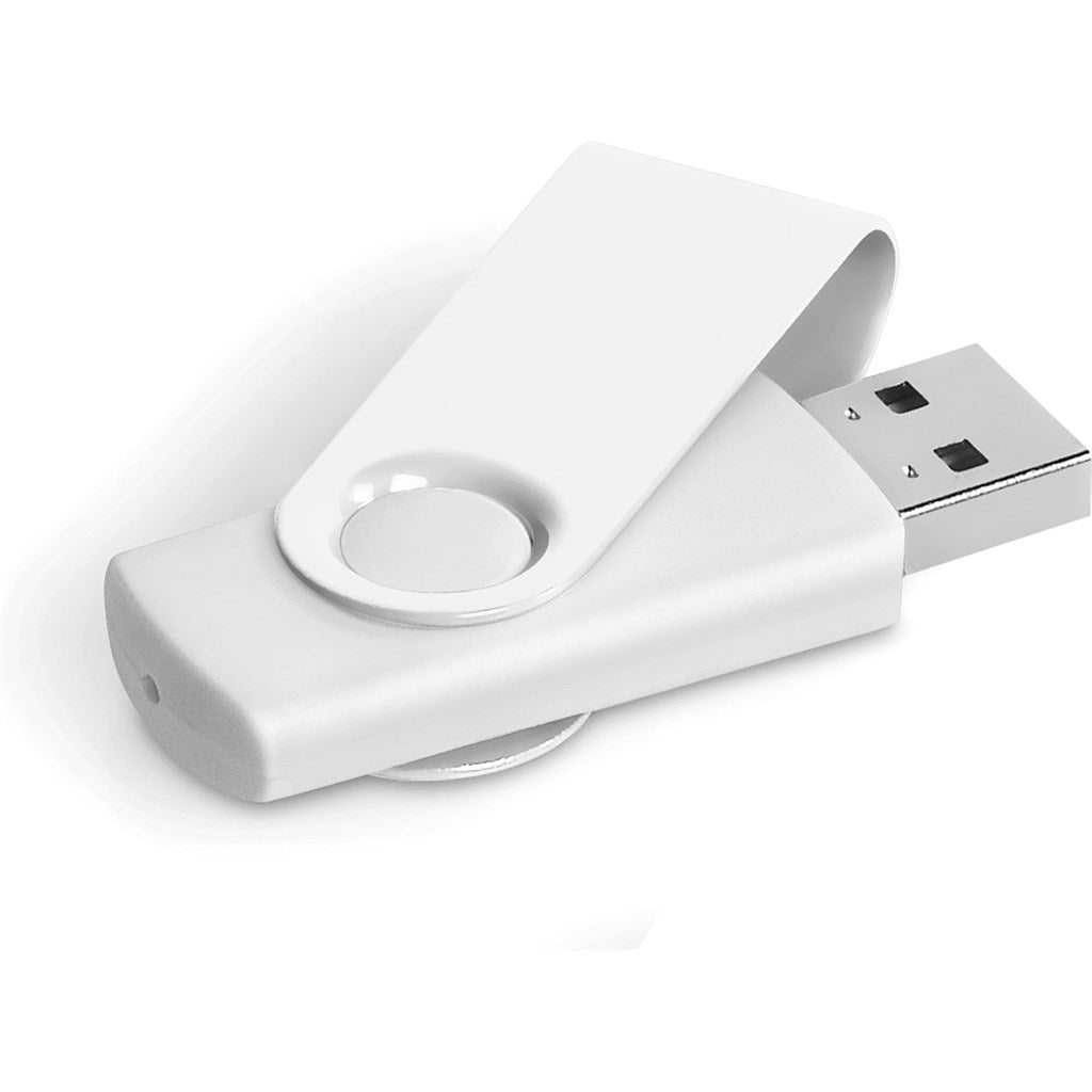 Axis Gyro White Flash Drive - 32GB 32GB SOLID WHITE