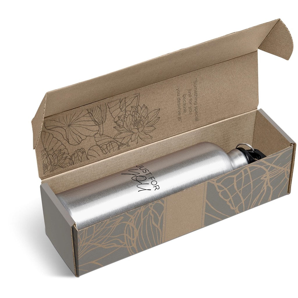 Solano Bottle in Bianca Custom Gift Box SILVER