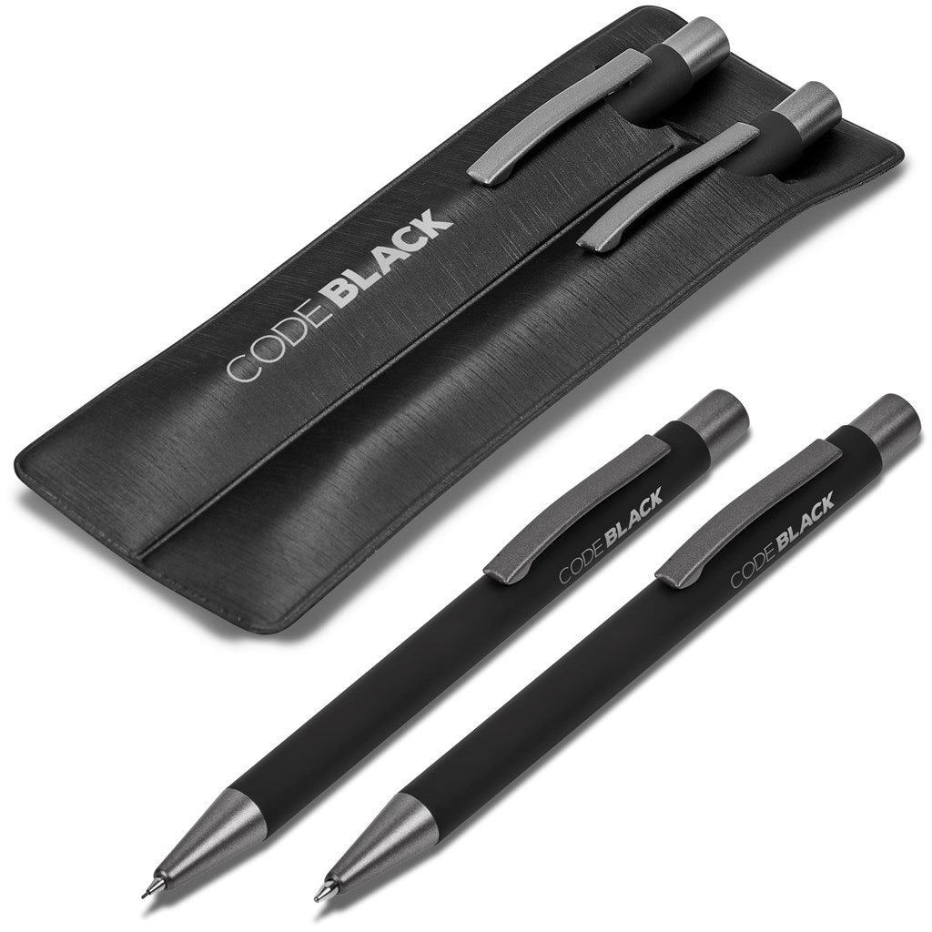 Omega Ball Pen & Pencil Set BLACK