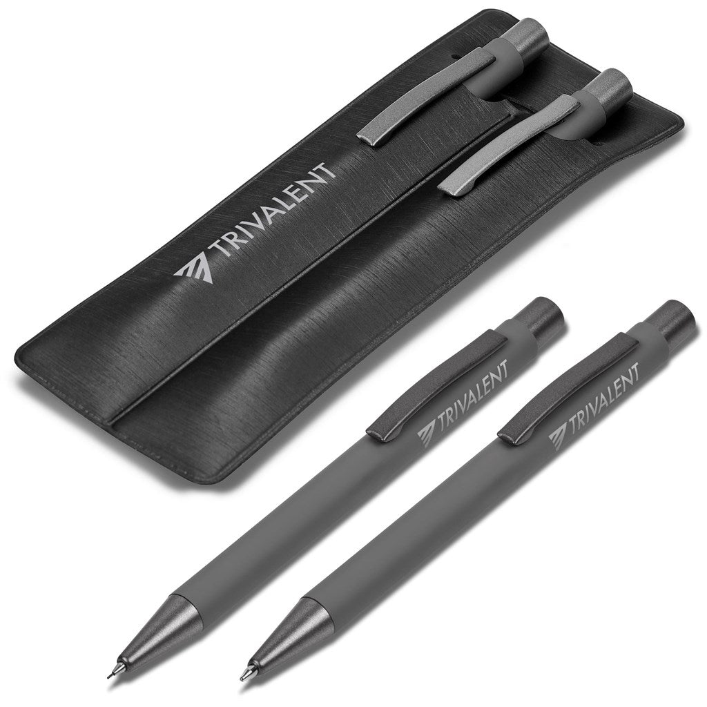 Omega Ball Pen & Pencil Set GREY