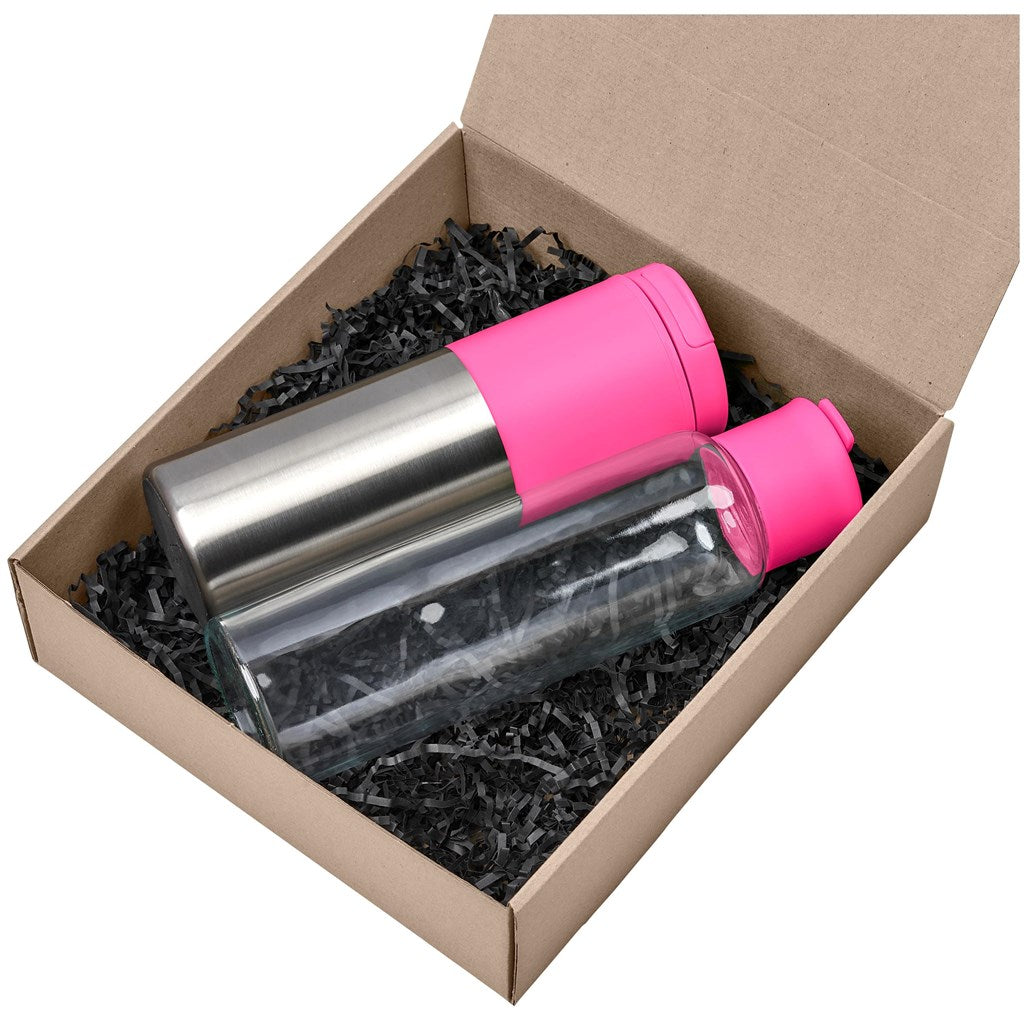 Kooshty Tyboost Drinkware Set PINK