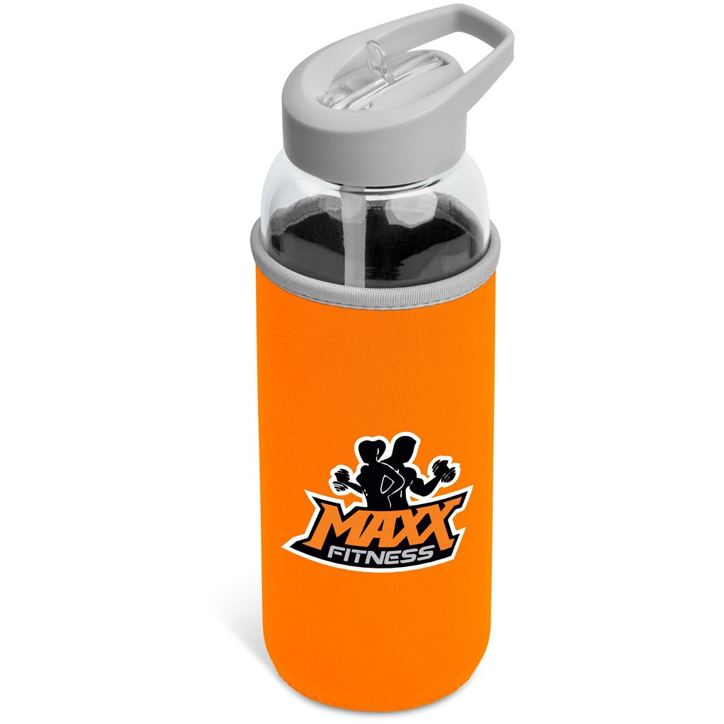 Kooshty Sipper Neo Glass Water Bottle – 850ml ORANGE