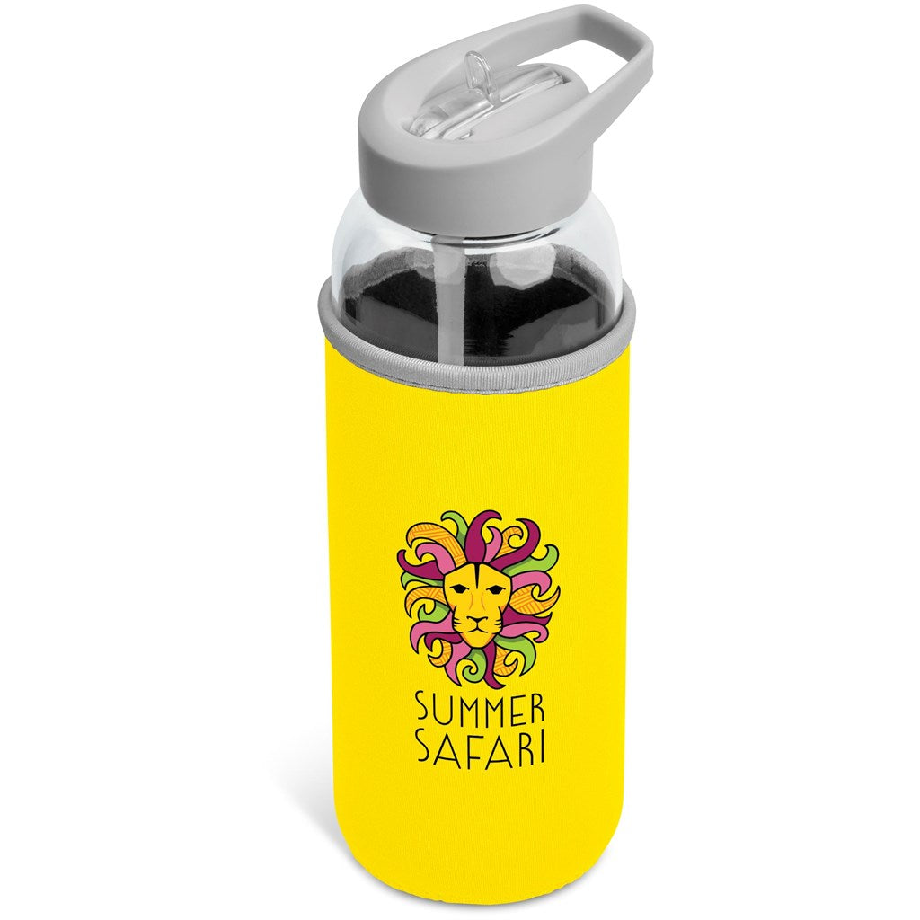 Kooshty Sipper Neo Glass Water Bottle – 850ml YELLOW