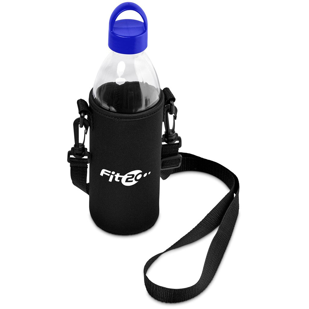 Kooshty Hands-Free Glass Water Bottle – 850ml BLUE