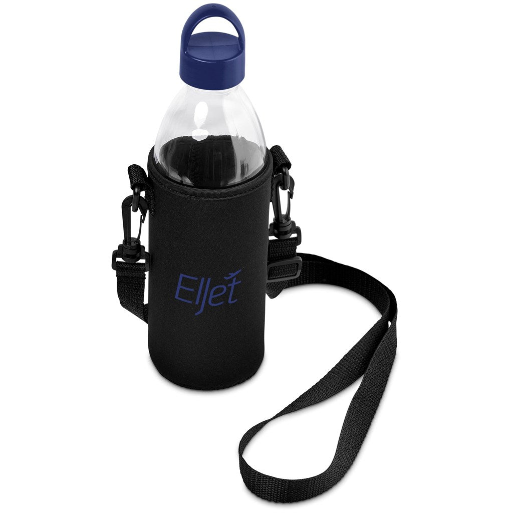 Kooshty Hands-Free Glass Water Bottle – 850ml NAVY