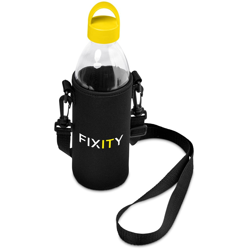 Kooshty Hands-Free Glass Water Bottle – 850ml YELLOW