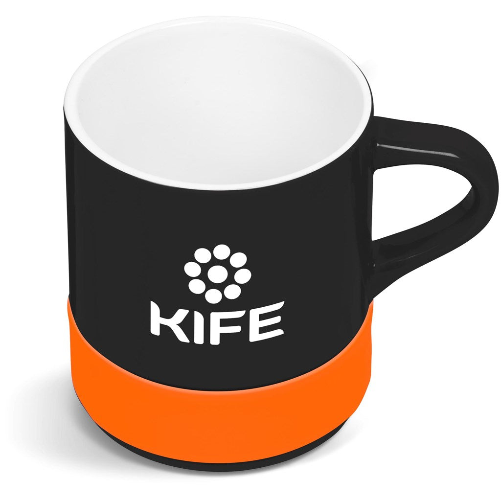 Kooshty Mixalot Black Mug - 320ml ORANGE