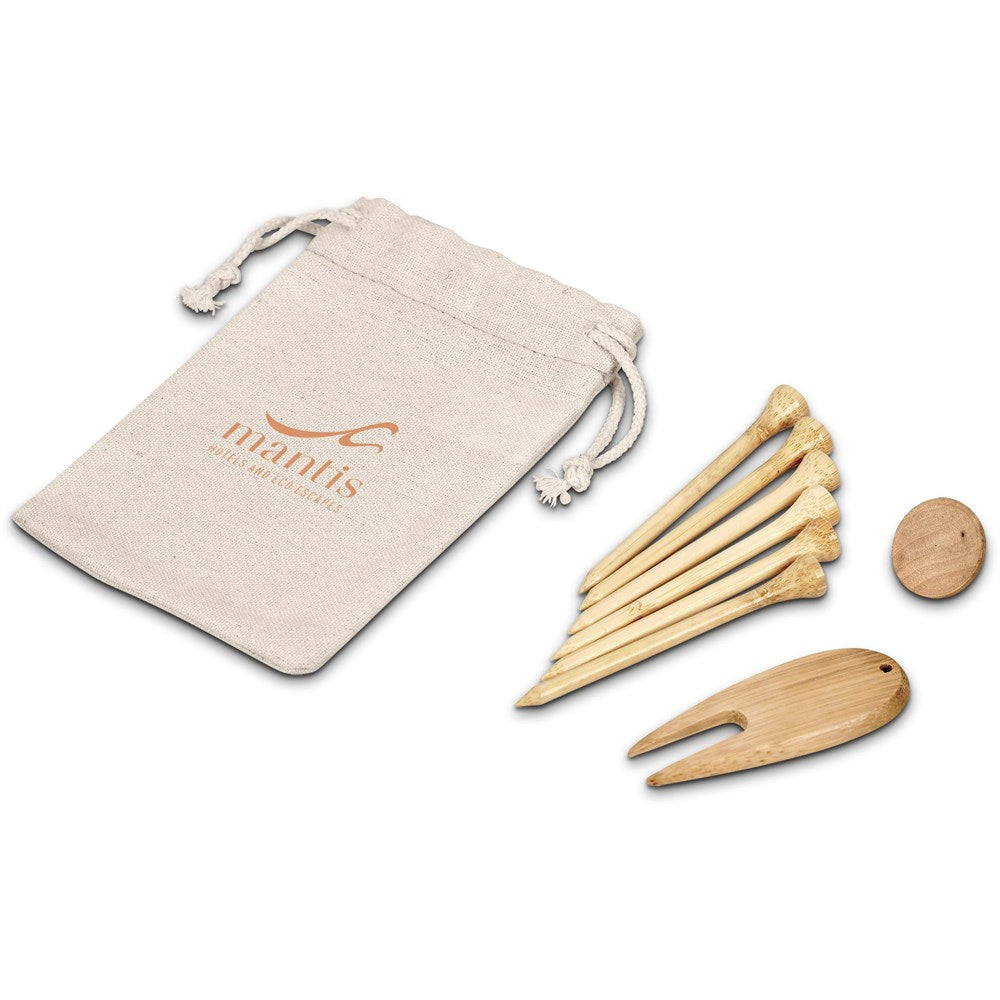 Okiyo Nikko Bamboo Golf Accessories Set NATURAL