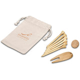 Okiyo Nikko Bamboo Golf Accessories Set NATURAL