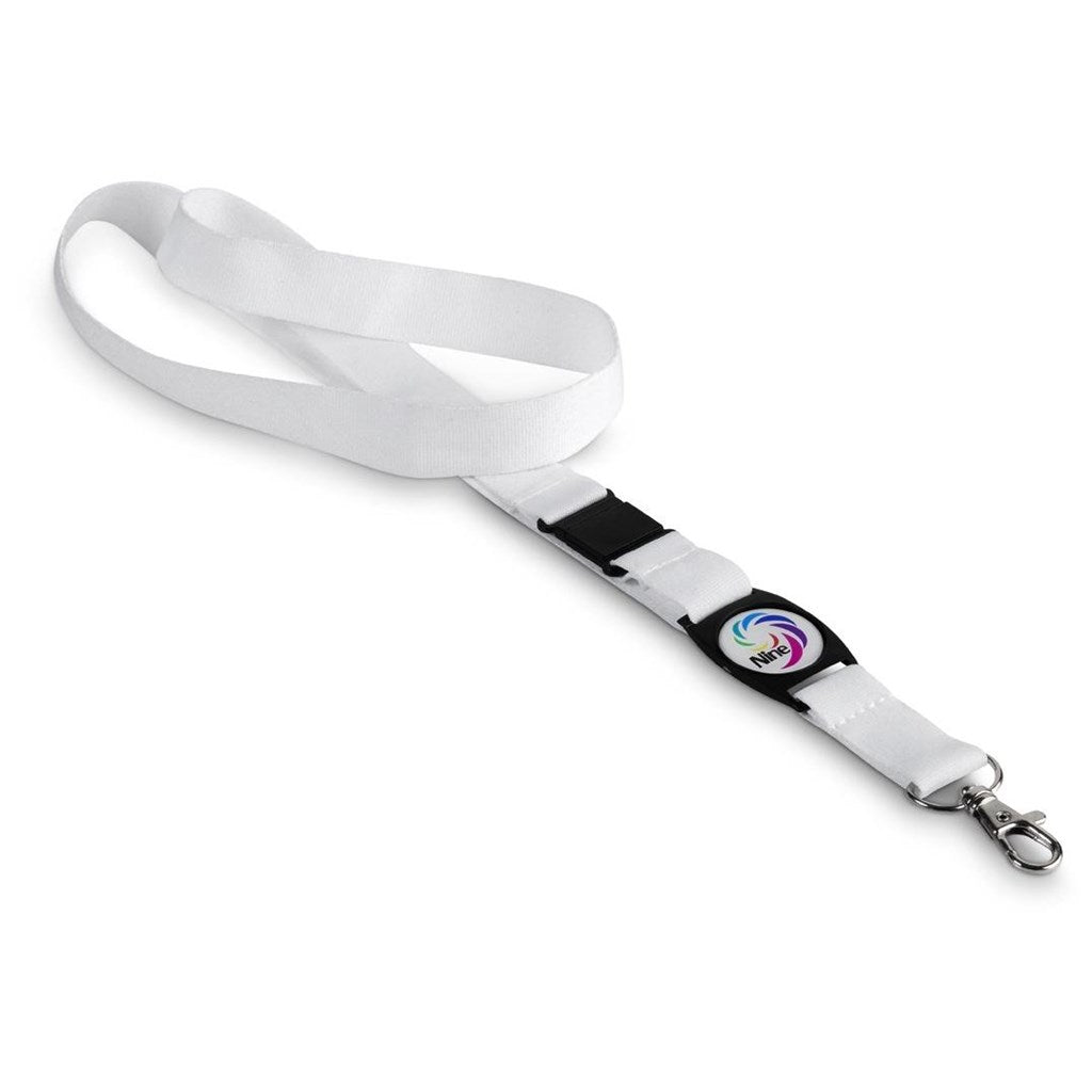 Altitude Bold Statement Dome Lanyard SOLID WHITE