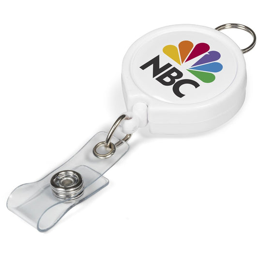Altitude Klasp Retractable Badge Reel SOLID WHITE
