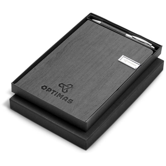 Oakridge USB Notebook & Pen Set - 8GB GREY