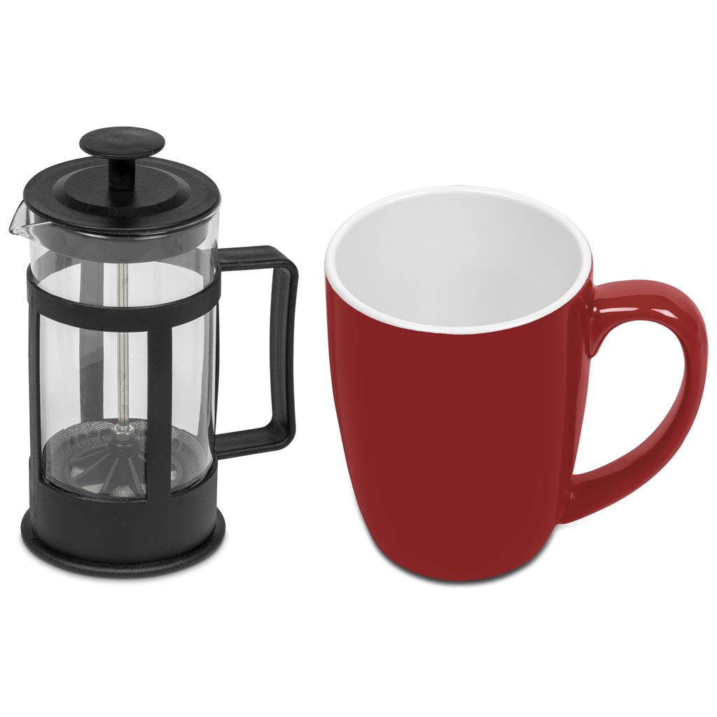 Cafe Payton Coffee Set - Red