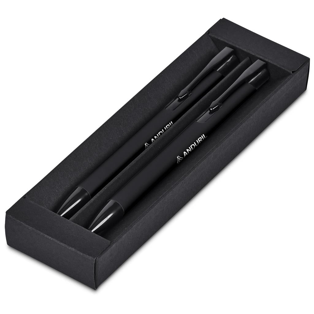 Altitude Zeta Ball Pen & Pencil Set BLACK