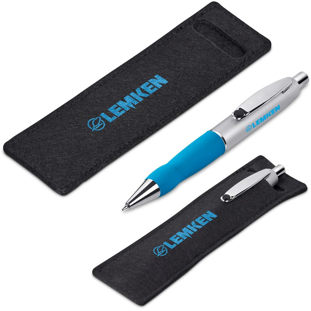 Altitude Turbo Tide Ball Pen in Felt Pouch LIGHT BLUE