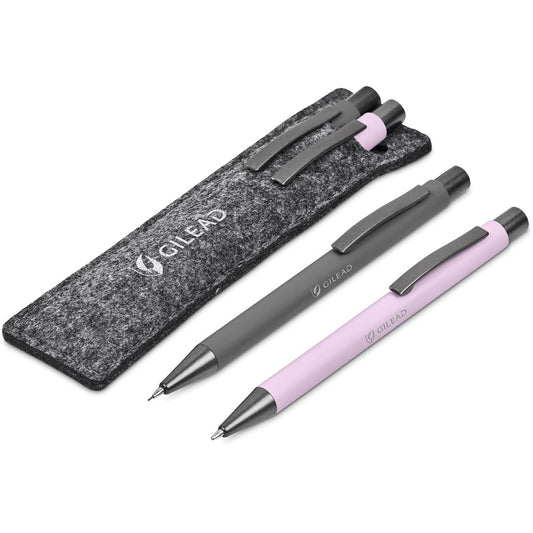 Altitude Lindsey Ball Pen & Pencil Set PINK
