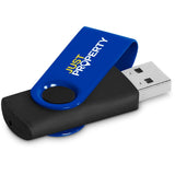 Altitude Axis Gyro Black Flash Drive - 8GB 8GB BLUE