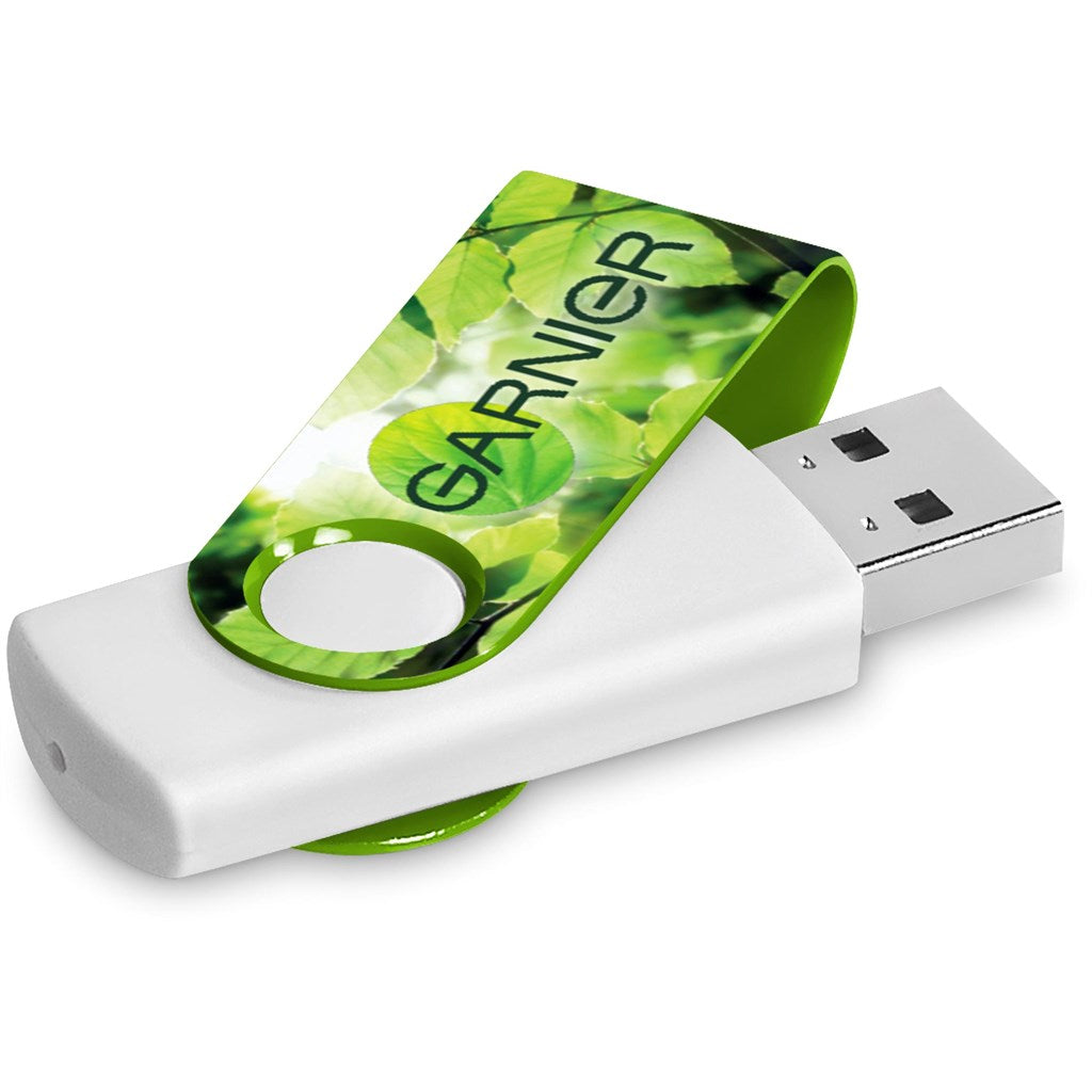 Altitude Axis Gyro White Flash Drive - 8GB 8GB LIME