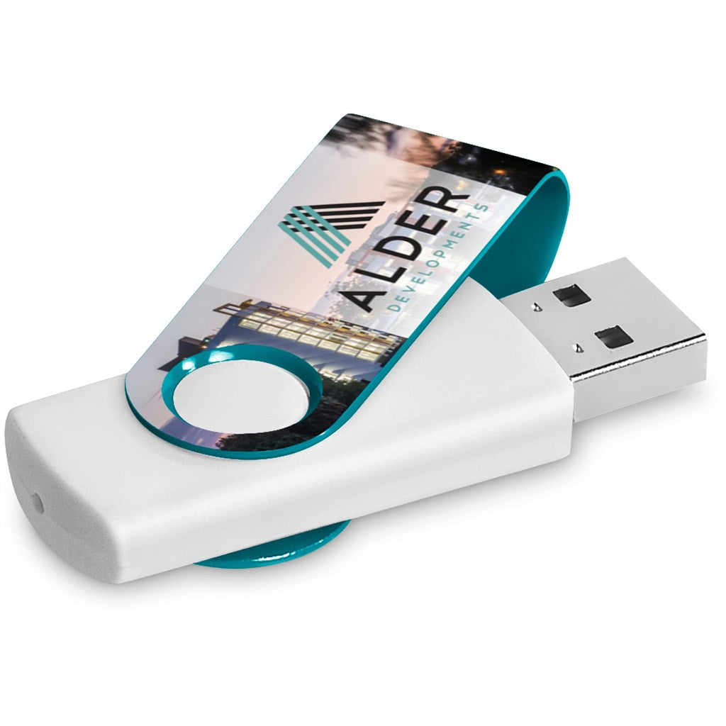 Altitude Axis Gyro White Flash Drive - 8GB 8GB TURQUOISE